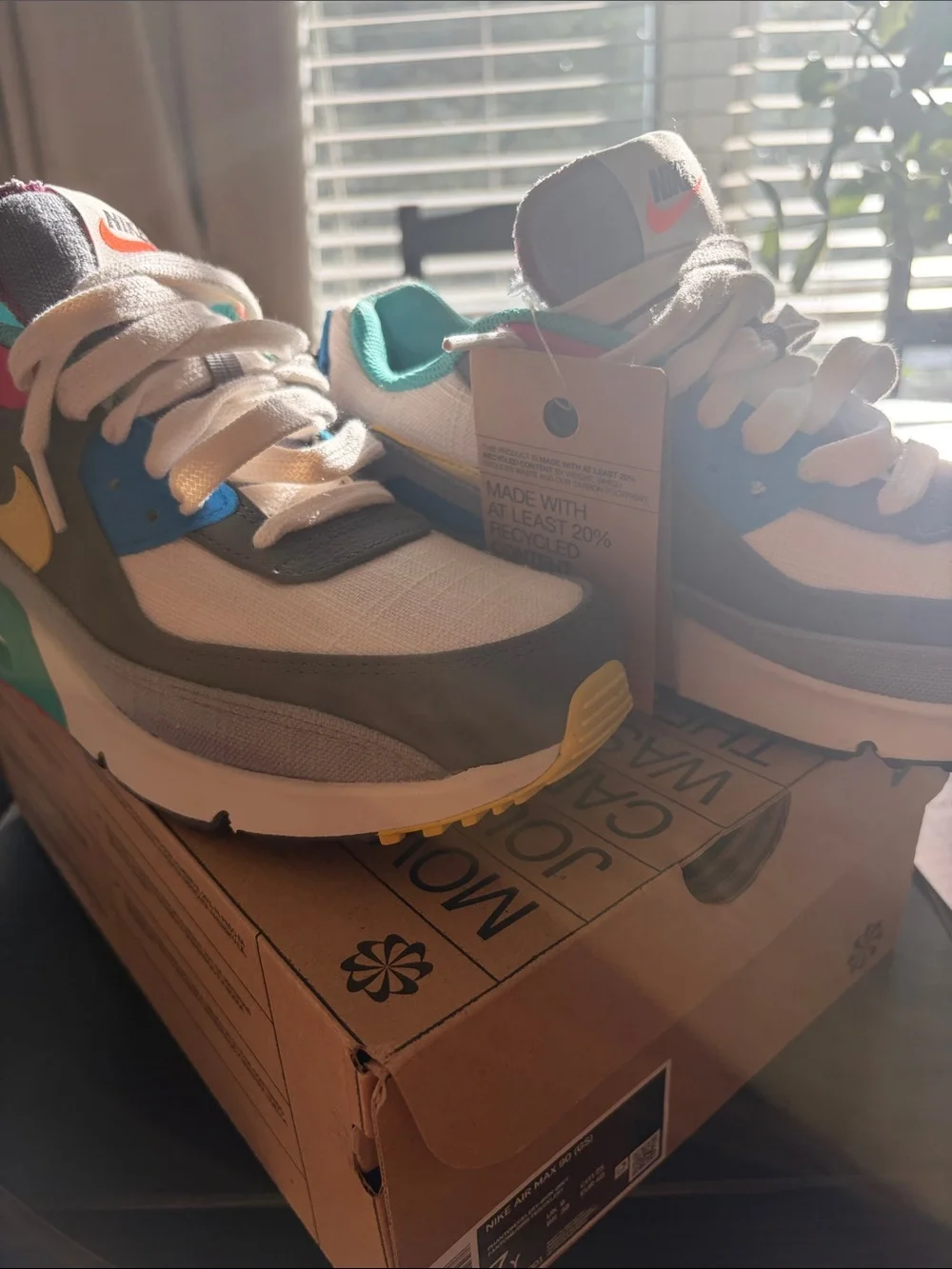 Nike Air Max 90 Air Sprung Caterpillar GS Grade School Size 5.5Y DN4415 001